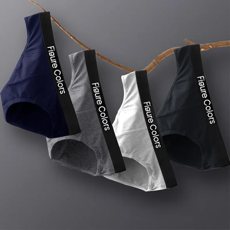 4pcs Men's Briefs Underwear Sexy Antibacterial Men's Panties Underpants Male U Convex boxer briefs for Man Absorbent Elastic — image 1