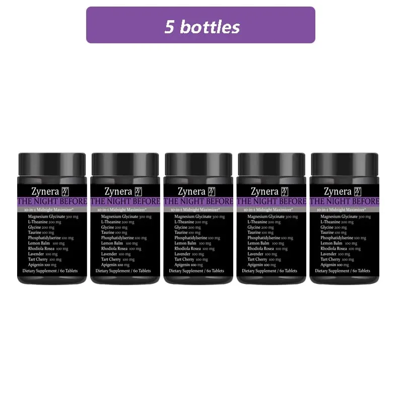 Magnesium Supplement Glycinate L-Theanine Glycine Taurine Maintain Calm Nerve Sleep Quality Anxiety Stress Mood Health Dietary — image 10