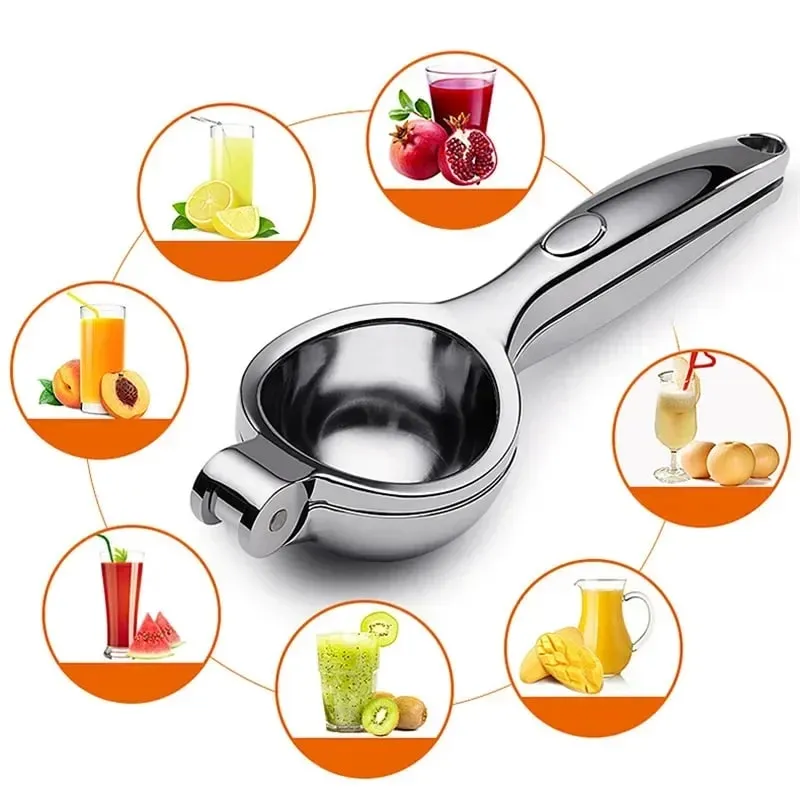 Manual Lemon Squeezer Zinc Alloy Citrus Press Heavy Duty Fruit Juicer for Orange Lime Hand Press Juicing Tool Kitchen Gadget