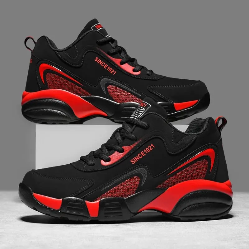 New Casual Thick Bottom Men's Sports Shoes Anti-Slippery Waterproof Male Sneakers Outdoor Walking Jogging Athletic Shoes