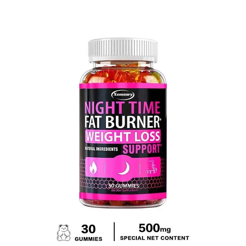 Nighttime Fat Burning Gummies - Fat Burning Metabolism Boosting Healthy Weight Management