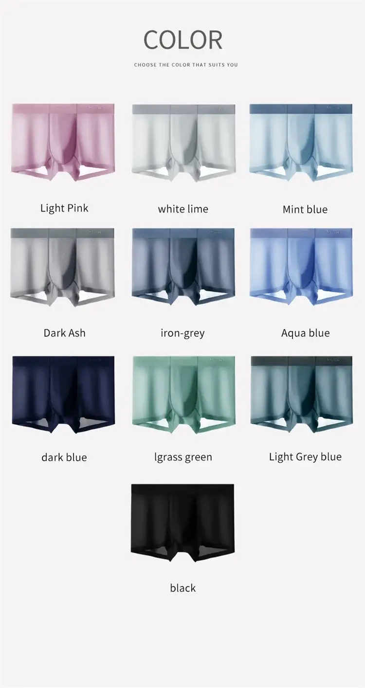 MiiOW 3pcs 120D Ice Silk Seluar Dalam Lelaki Seluar Dalam Seksi Seksi Nipis 3A Graphene Antibakteria Seluar Dalam Lelaki Seluar Dalam Lelaki Lancar — image 17