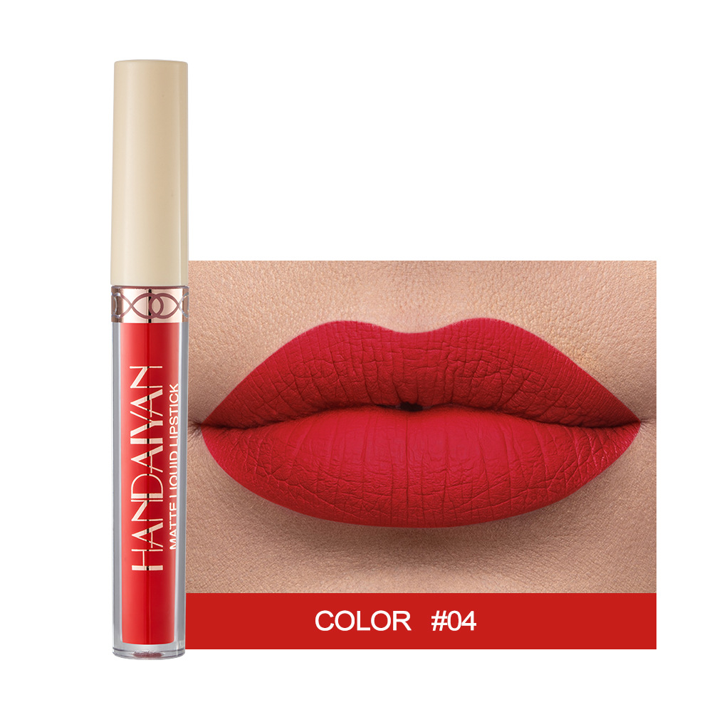Waterproof Nude Matte Liquid Lipstick Non-stick Cup Lip Tint Makeup Matte Red Lip Gloss Cosmetics Long Lasting Lipsticks Make Up — image 17