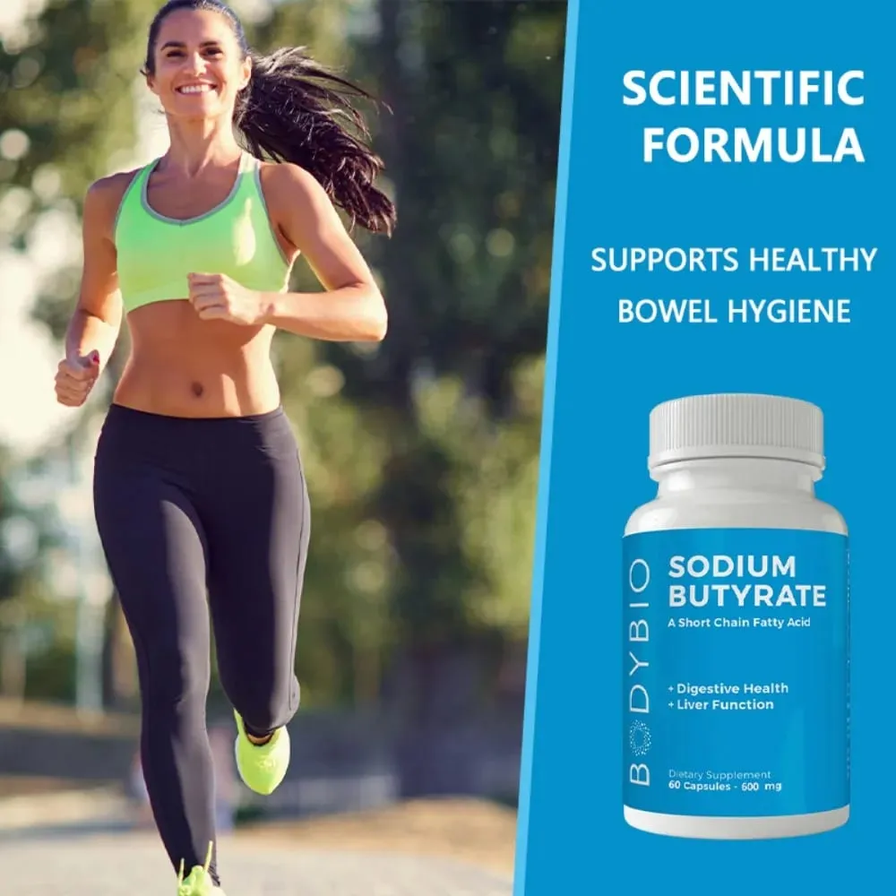 Sodium Butyrate Supplement Capsules para sa Digestion Health Supportloat Gas at Constipation Relief 120 Capsules — image 6