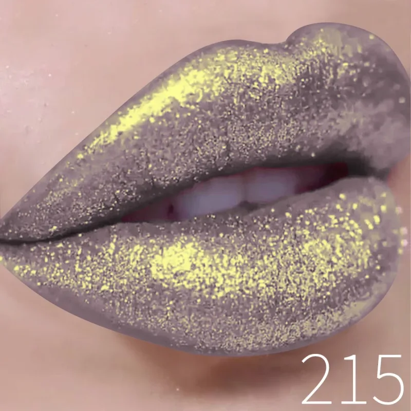 1PC Glitter Lip Gloss Long Lasting Waterproof Metallic Liquid Lipstick Pearl Shining High Pigment Lip Tint Korean Makeup Gifts — image 17