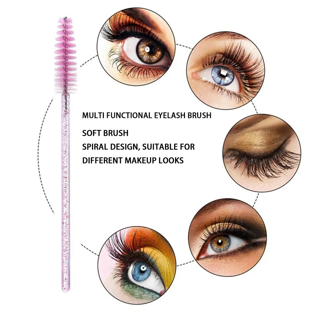 500Pcs Lash Brushes Eyelashes Extension Brush Kits Makeup Tool For EyelashMascara Wands Applicator Spoolers Tools Wholesaler