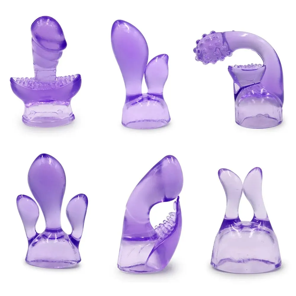 G-spot Stimulate Vibrator Accessories Magic Wand Attachment Silicone Adult Sex Toys for Women AV Rod Head Cap — image 1