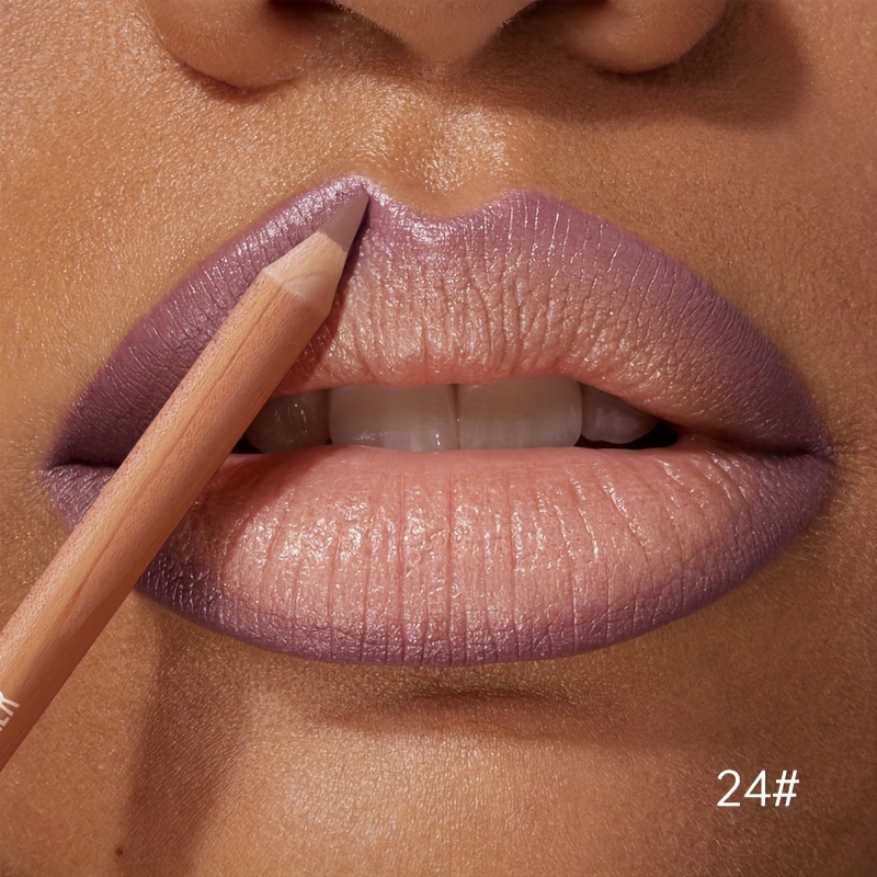 1pc Matte Lipstick & Liner Pen Waterproof Long-Lasting Non-Stick Berry Shades for All Skin Types Makeup Pencils for Women — image 9