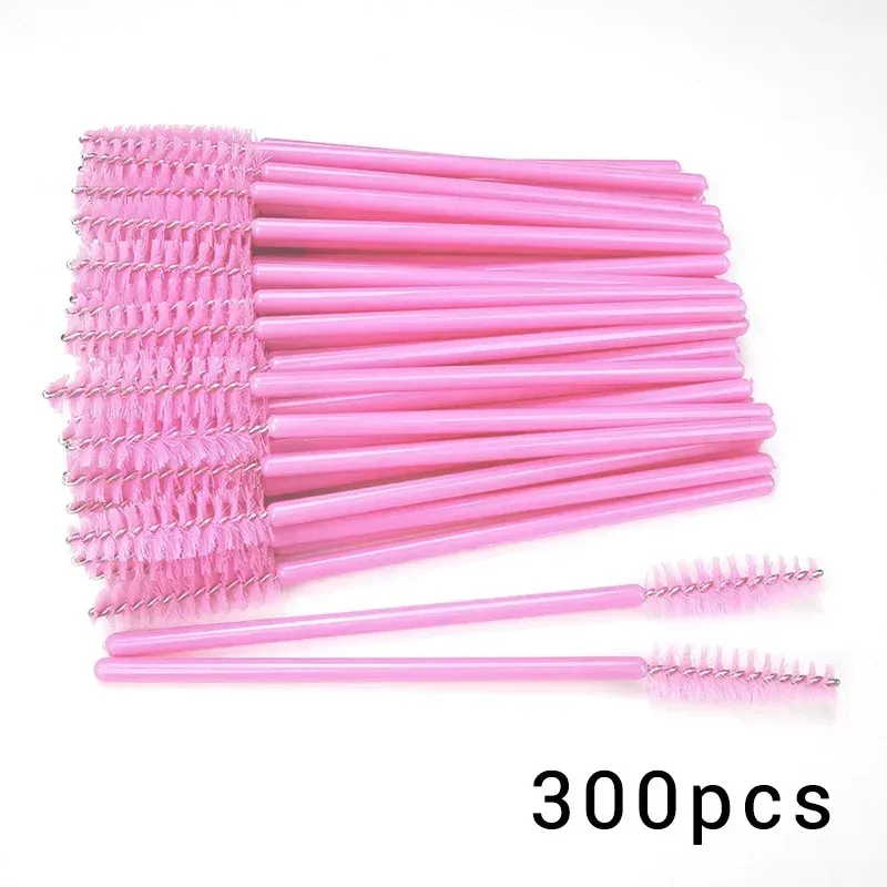 100/300Pcs Disposable Eyelash Mascara Brushes for Eye Lashes Extension Eyebrow and Makeup Lash Spoolies Wands — image 11