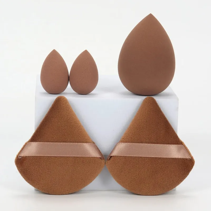 5Pcs Professional Makeup Sponge Set - Soft Gentle Multi-Purpose Tools for Perfect Foundation Powder and Blush Application