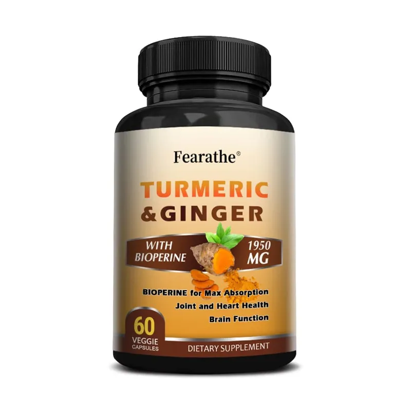 Curcumine de curcuma biologique 1500 mg gélules avec gingembre et poivre noir soutiennent le bien-être digestif et immunitaire des muscles articulaires — image 9