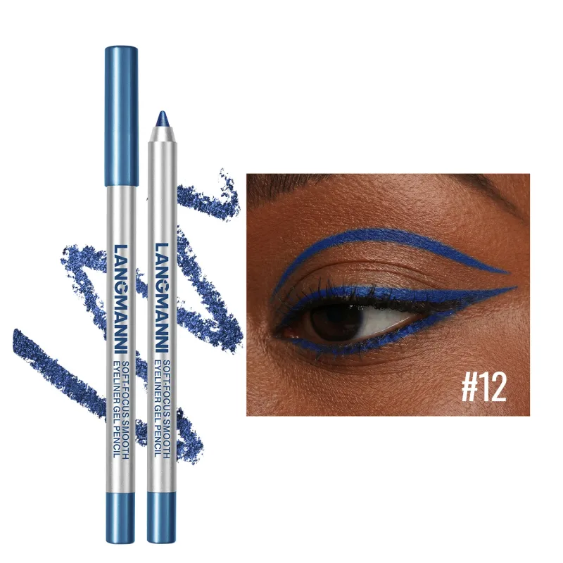 Matita gel per eyeliner brillante perlescente, impermeabile e resistente al sudore, a lunga durata, liscia e facile da colorare, trucco per gli occhi delle donne — image 18