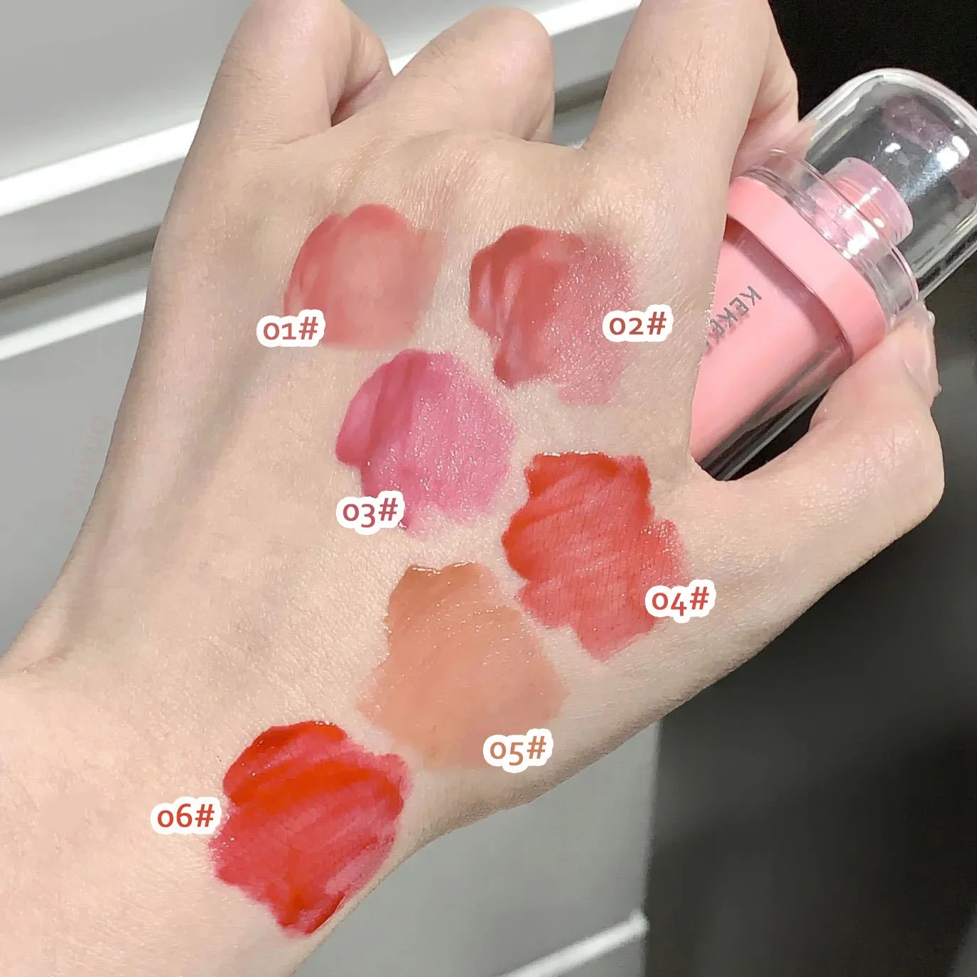Crystal Glossy Lip Glaze Jelly Mirror Water Lip Gloss Lasting Moisturizing Sexy Lips Tint Korean Lip Glaze Girl Beauty Cosmetics