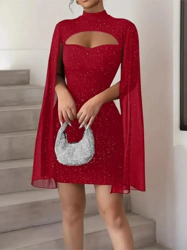 Frauen Paket Hüfte Mini Kleid Neue Frühling Sommer Fahsion Elegante O Neck Feste Beiläufige Urlaub Party Kleider Für Frauen robe Femme — image 2