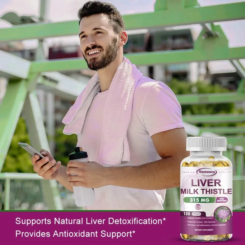 Milk Thistle Liver Capsules 315Mg - Promotes Energy Production Liver Health Digestive Health and Strengthens Immunity — image 4