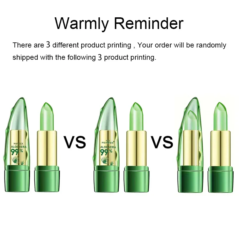 Aloe Vera Warm Change Lipstick for Long-Lasting Lip Protection Moisturizing and Color Changing Magical Color Change — image 5