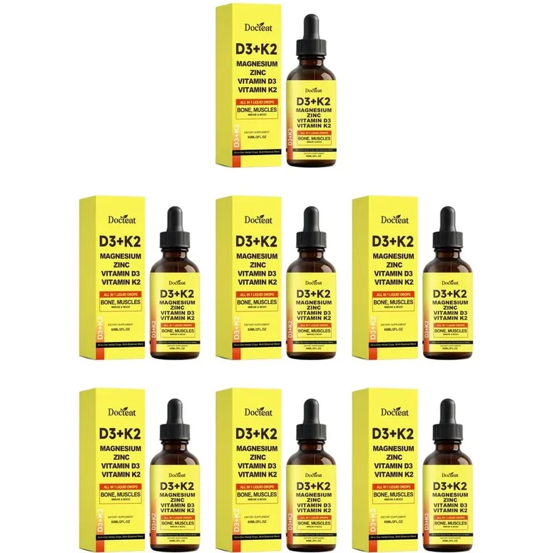 Docteat D3+K2 Liquid Drops with Magnesium Zinc & Vitamin D3 for Bone Health & Muscle Function Wellness Support Adults 60 ML — image 12