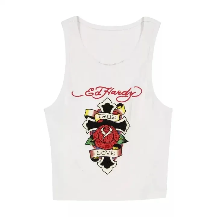 Slimming sexy fashionable vest cartoon pattern printing high street sexy trendy gothic style versatile refreshing comfortable — image 4