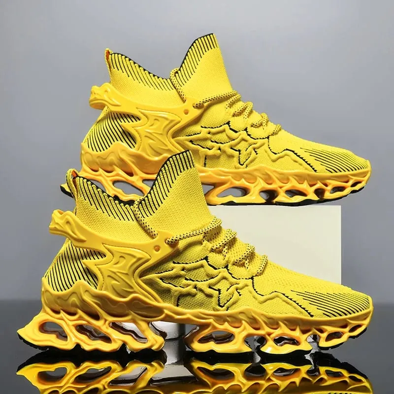 Men's Blade Type Shoes Breathable Shock Absorption Running Shoes Non-Slip Shoes For Jogging Tennis Gym Casual Walking Sneakers — image 16
