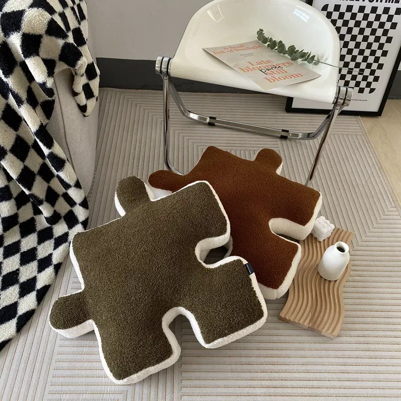 Alien Puzzle Pillow Plush Pillow Home Decoration Building Block Puzzle Comfort Cushion Kids Christmas Birthday Gifts — image 5