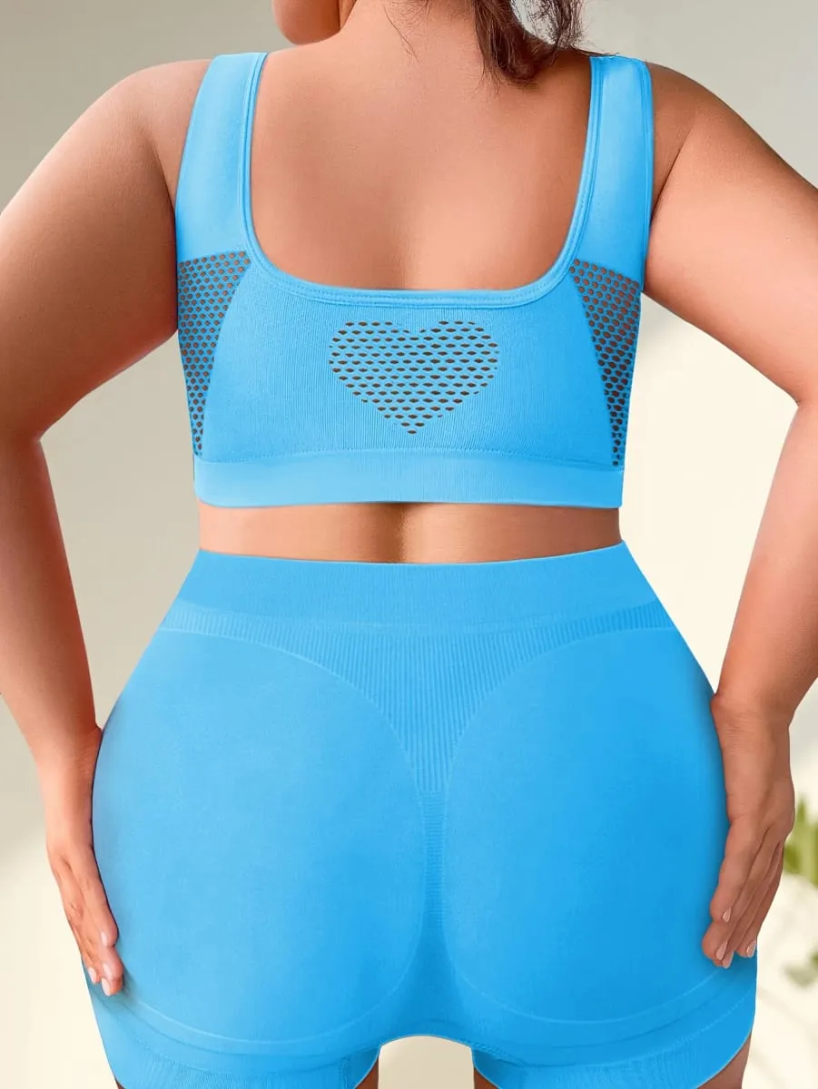 1 Set Set Pakaian Dalam Wanita Bralette Ukuran Besar Bra Tanpa Jahitan Bra Olahraga Sejuk Nyaman Boxer Kain Melar — image 2