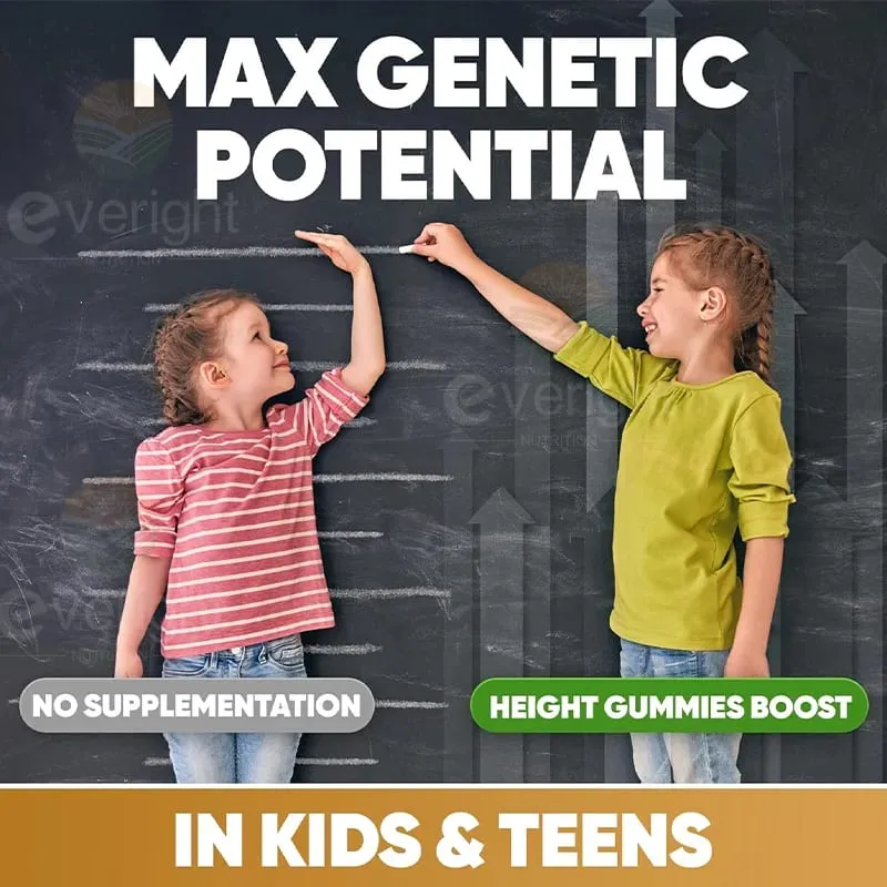 Suplemento para la fuerza ósea - para el crecimiento natural de la altura en adultos y niños - Alta absorción - Multivitaminas de calcio, magnesio y zinc — image 6