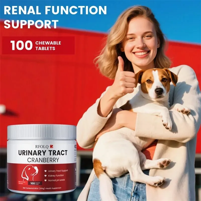 Cranberry for Dogs - Urinary Tract Health Bladder Support Dog UTI Bladder Stones Incontinence Support — image 6
