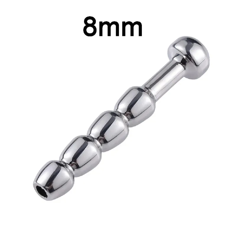 Male Stainless Steel Urethral Plug Urethral Dildo Sounding Penis Plug Urethra Stimulate Dilator Masturbation Rod Sex Toy for Men