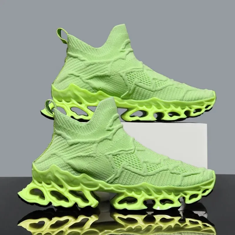 Men's Blade Type Shoes Breathable Shock Absorption Running Shoes Non-Slip Shoes For Jogging Tennis Gym Casual Walking Sneakers — image 13