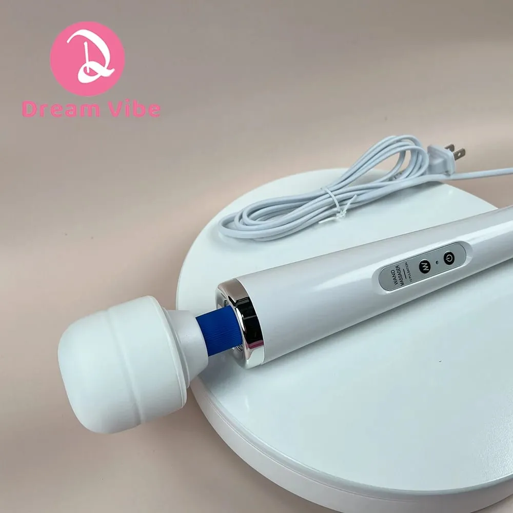 Mega Wand AC Powered Super Strong Vibrator Cabled Wired Powerful Handheld Wand Massager Sex Toy Sports Recovery Muscle Aches