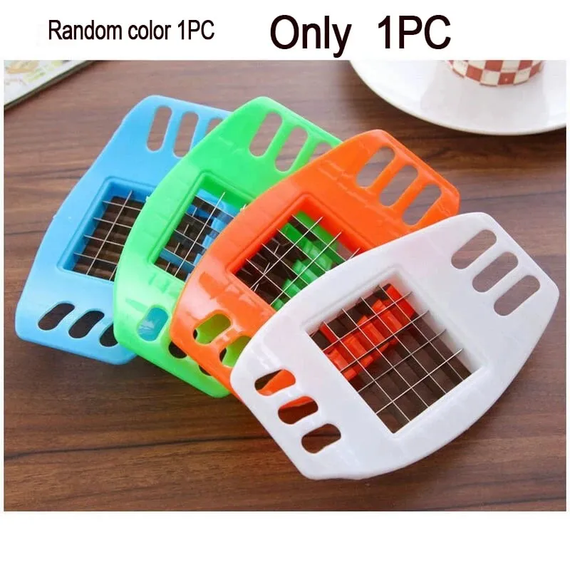 1Pcs Plastic Kitchen Handheld Potato Slicer Tomato Cutter Tool Lemon Cutting Cooking Kitchen Accessories — image 17