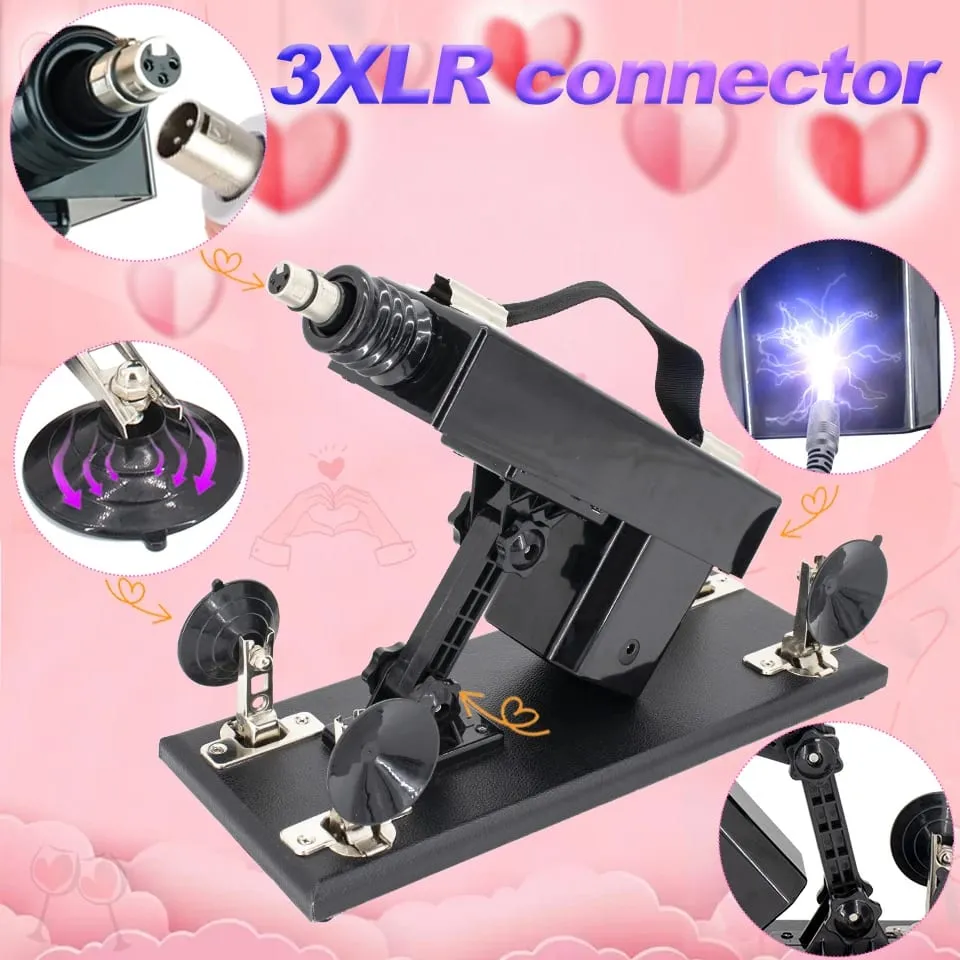 Sex Machine for Woman Adjustable Masturbating Pumping with 3XLR Accessories Sex Gun Love Machine for Men Adult Toys