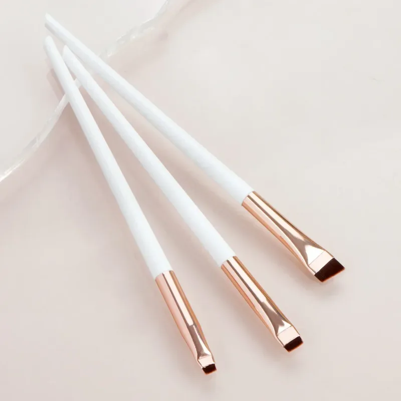 3pcs/set Blade Eyeliner Brush Eyebrow Brush Portable Flat Fine Eye Liner Brow Contour Makeup Brushes Cosmetic Beauty Makeup Tool — image 9