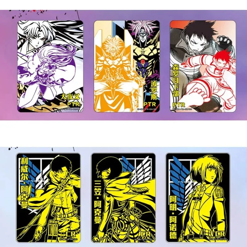 Collection Anime Attack on Titan Card SHIKISHIMA EREN Saitama Rare Character Game Card Toy Children Birthday Gift — image 3