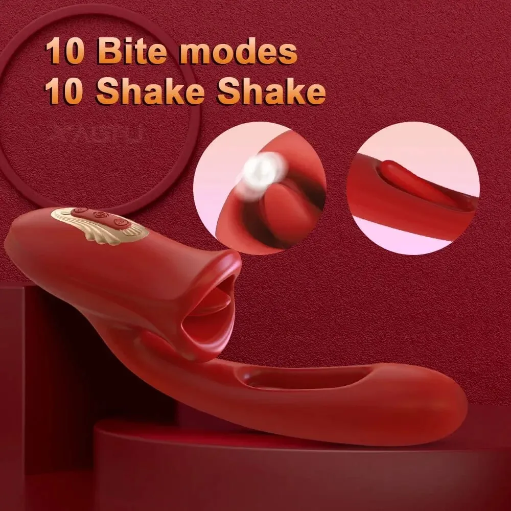 Tapping Flapping Vibrator for Women Clitoris Clit Sucker Stimulator Powerful Oral Sex Toy Woman Female Rabbit Sucking Vibrators