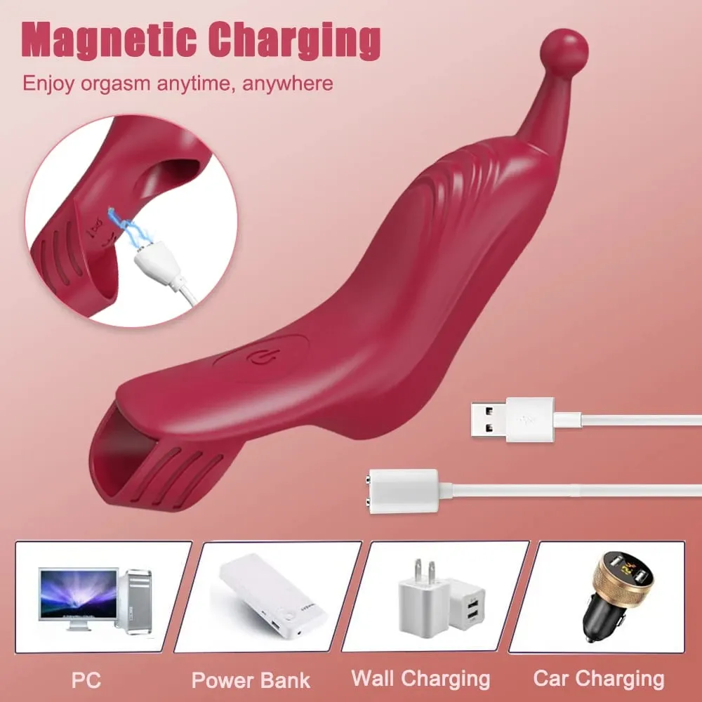 Finger Vibrator Clitoris G Spot Stimulator Massager Female Erotic Toys Adult Supplies Lesbian Couples Sex Toys for Woman 18+ — image 5