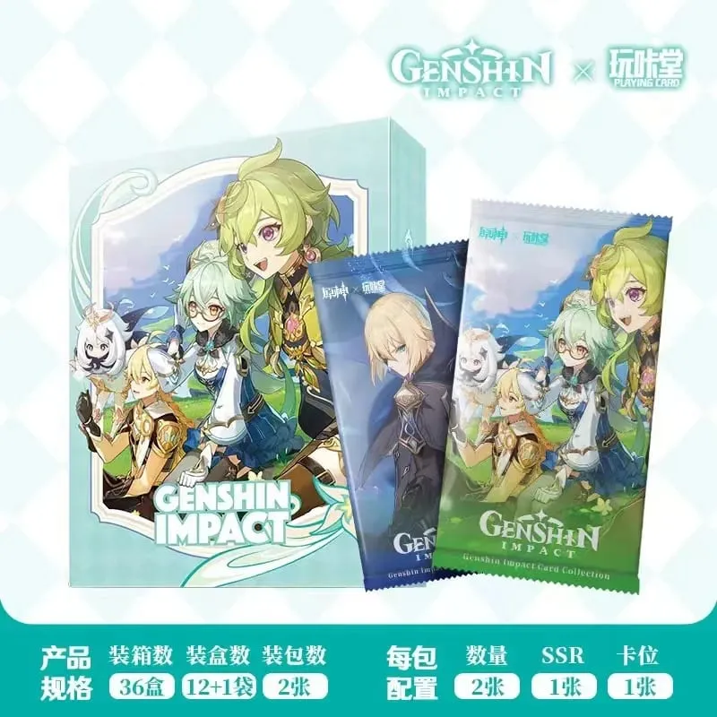 Game Genshin impact Card Anime TCG Collection Pack Booster Box Rare SSR Anime Collectible Card Family Table Game Card Toy — image 29