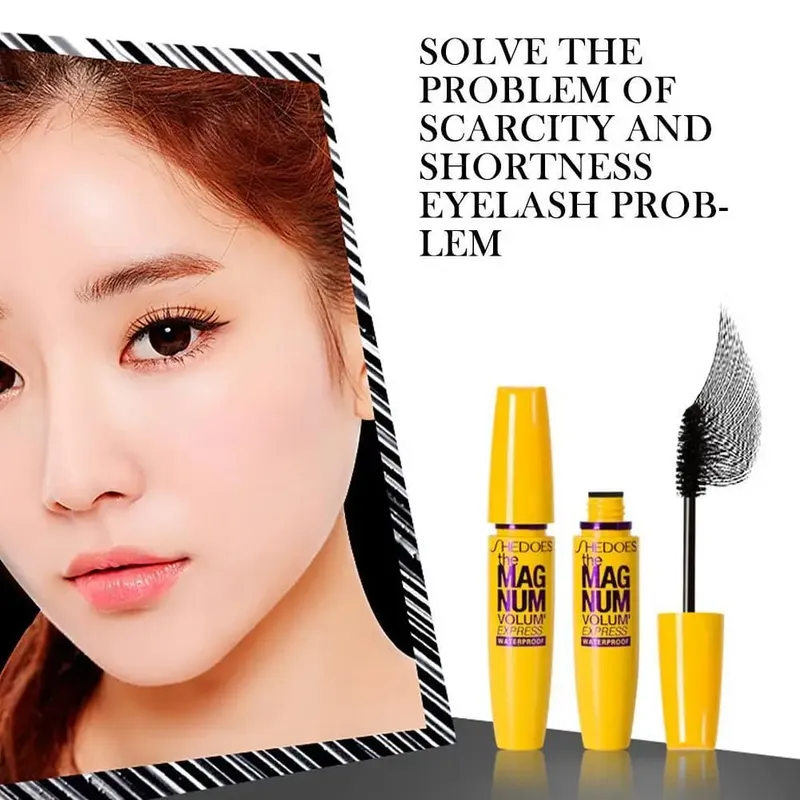 10ML Chống Nước Làm Dài Mi Uốn Mascara Tự Nhiên Lâu trôi Không lem Vàng Chuối Mi Bóng — image 2