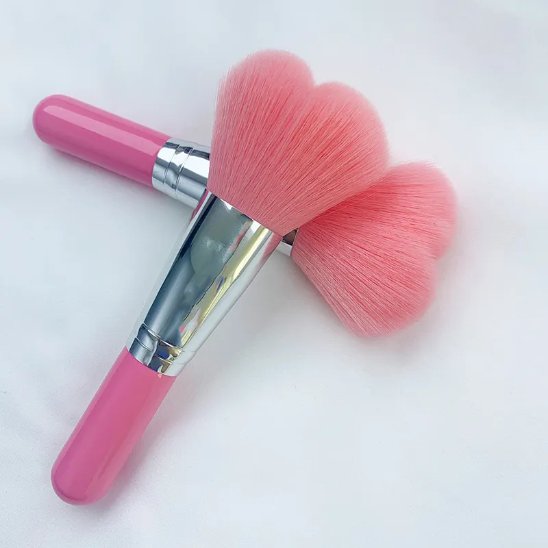 Makeup Brushes Blusher Brush Love Shape Loose Powder Brush Super Soft Fiber Wool Dot Blush Brush Cosmestic Beauty Make up Tools