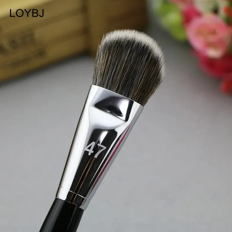 Professional Foundation Brush 47 Broom Head Liquid Foundation Shadow Concealer Brushes Women Face Base Makeup Beauty Tools — image 5