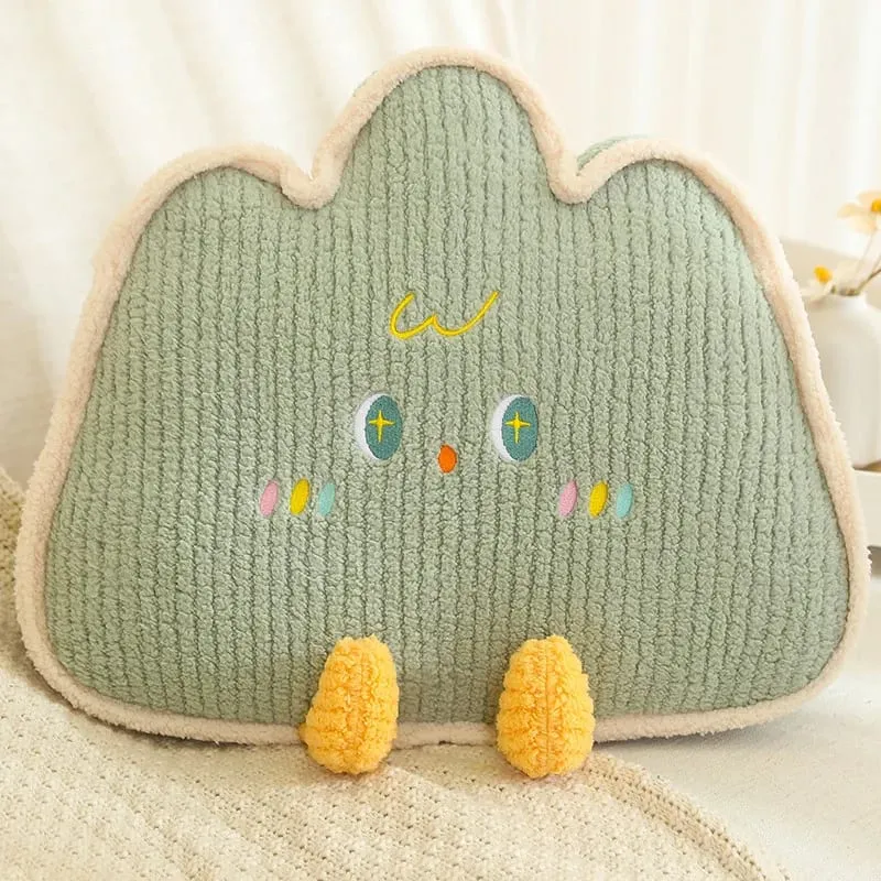 Cute Home Decoration Cartoon Plush Pillow Natural Series Plushies Pillow Cushions Moon Star Cloud Grass Soft Toy Kawii Gift — image 11