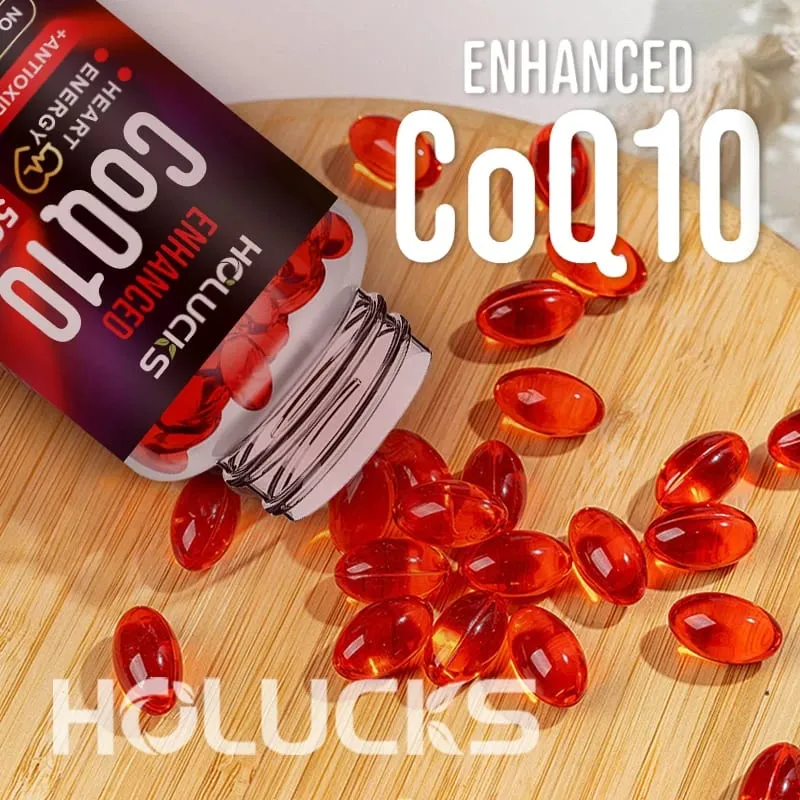 Antioxidant CoQ10 pro kardiovaskulární a srdeční zdraví Podpora imunitní energie a vitality Super vstřebávání Bez GMO — image 3