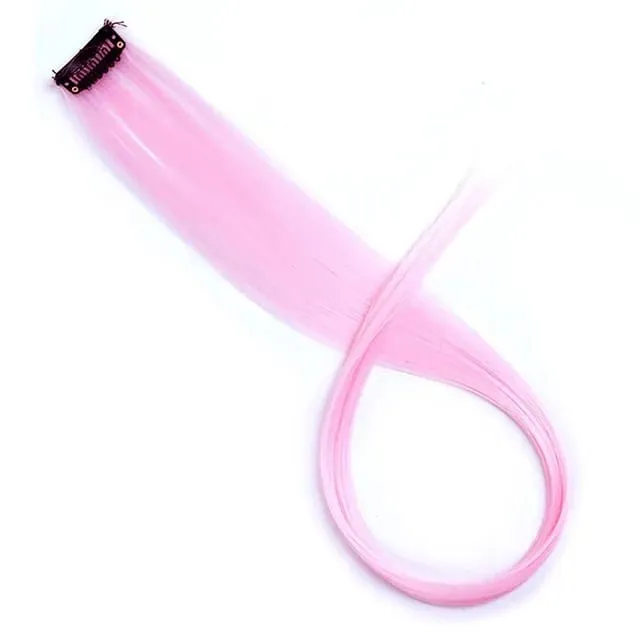 22Inch Synthetic Long Straight Clip In Hair Extensions High Temperature Hairpieces Rainbow Colors Hair Accessories for Women — image 16