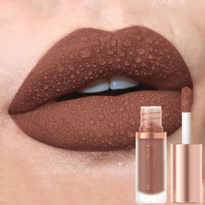 1pcs Waterproof Matte Velvet Lip Glaze Moisturizing Long Lasting Non-stick Cup Not Easy To Fade Lip Gloss Lipstick Makeup — image 2