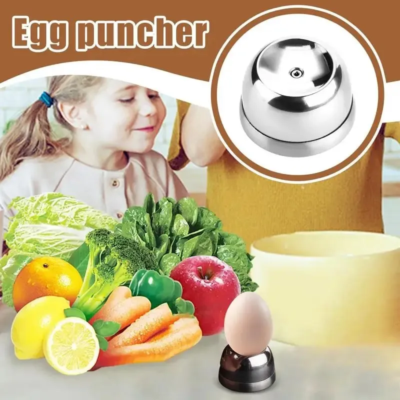Egg Piercer Stainless Steel Needle Eggs Hole Puncher Kitchen EssentialsFor Boiled Eggs Pricker Opener Baking Accessories