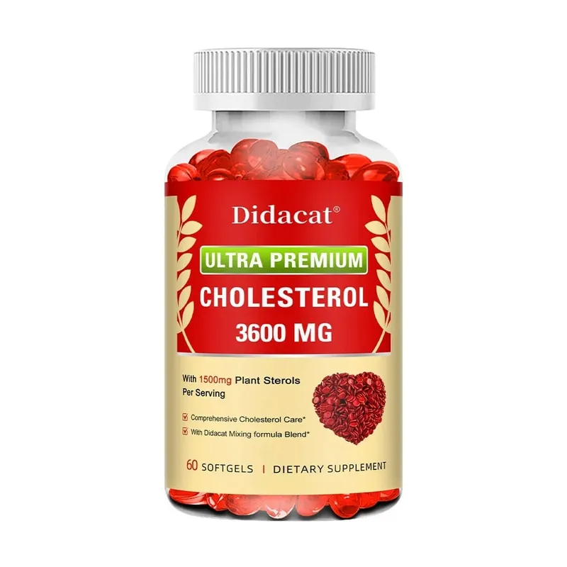 Cholesterol Supplements with Niacin Red Yeast Rice Bergamot Omega-3 & Garlic Advenced Absorption Formula 30/60/120 Softgels — image 8