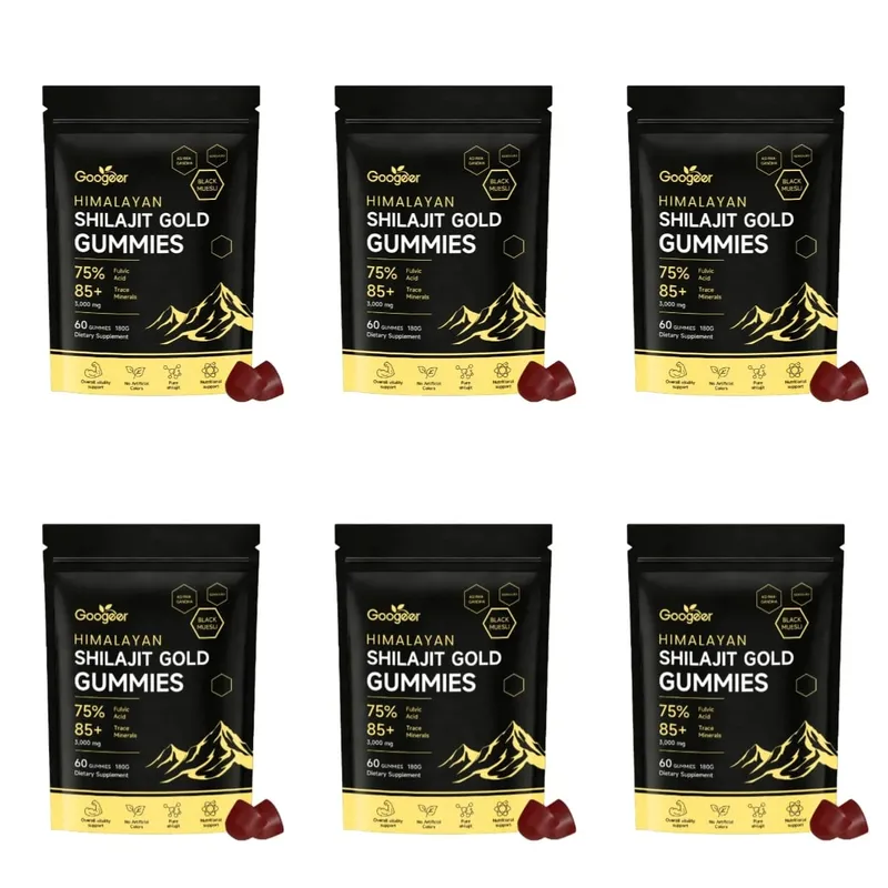 Himalayan Shilajit Gold 60 Gummies Minerals Formula תומכת בחיזוק אנרגיה וחיוניות הגוף תוסף תזונה טבעי — image 12