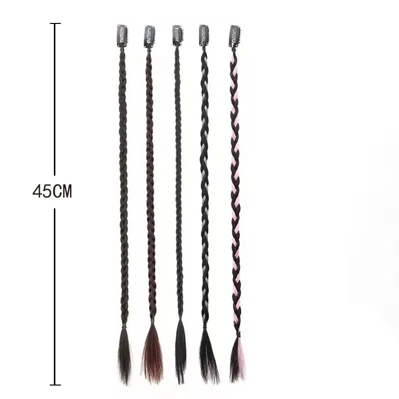 1pcs Synthetic Braid Wig With Strong BB Clip Lightweight Box Braid Ponytail Hair Piece for Women for Party Daily