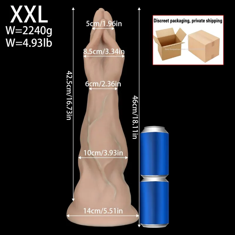 Obrovský silikonový anální kolík do chodidla Silný dildo na nohy Velký anální kolík Anální expandér Masturbátor Anus Dilator Sexuální hračky Hračky pro dospělé Sex Shop — image 13