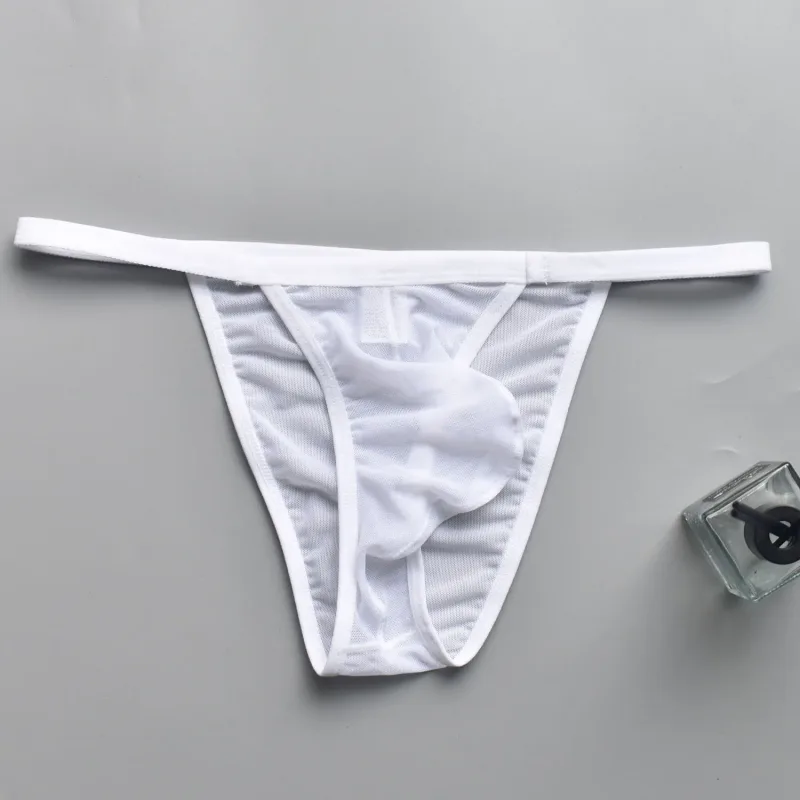 Men's Mesh Briefs Slip Sexy Men Underwear U Pouch Breathable Man Underpants Cuecas Masculinas Quick Dry Gay Bikini Sissy Panties — image 17